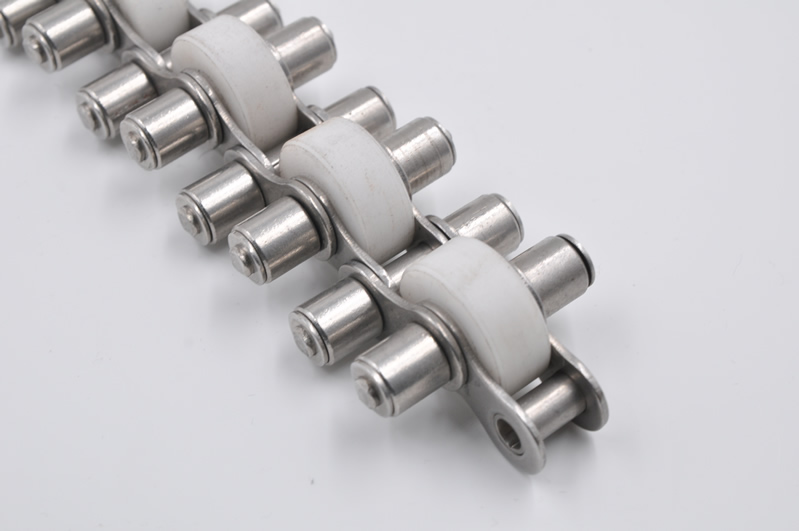 侧置，顶置滚轮链条